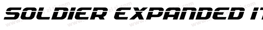 Soldier Expanded Italic Expanded It字体转换